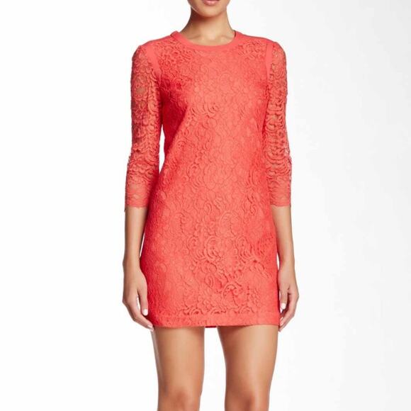 CYNTHIA STEFFE Women's Pomegranates Three Quarter Sleeve Hallie Dress sz 8 - Picture 3 of 5